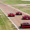 イタリア・フィオラノを疾走するラ・フェラーリ、エンツォ、F50、F40