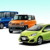 4月の新車販売トップ3。トヨタアクア、ホンダN-BOX、スズキハスラー。