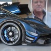 最新のスーパーカーも展示されていた