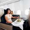 8月から羽田－シドニー間と成田－ブリスベン間に直行便を毎日就航させるカンタス航空。写真は同社A330ビジネスクラスに順次投入されるフルフラットベッド座席