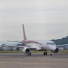 三菱MRJ、飛行試験機初号機による走行試験