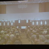 三菱自動車株主総会のモニター映像