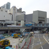 2014年4月に撮影した東横線旧渋谷駅跡地付近の様子。この付近に東棟が建つ