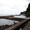 東海汽船のジェット船が発着する大島・岡田港（東京都大島町）