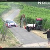 テスト中にあわや事故、となったヒュンダイ の WRC マシン