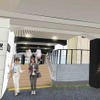 桃谷駅のリニューアルに伴い新設する北口のイメージ。新たに設ける高架下商業施設へのアクセスルートになる。