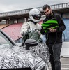 メルセデス AMG Cクラスクーペの開発プロトタイプ車