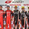 2015年SUPER GT第2戦富士のGT500、GT300各クラスのウイナーたち。