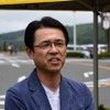 箱根・十国峠で点検活動に参加した住友ゴム工業の山本悟 取締役常務執行役員。