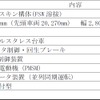 40000系の主要諸元。