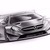 新型メルセデスAMG C63 DTMの予告スケッチ