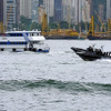 ヴィクトリア・ハーバー（Victoria Harbour）には軍の船も行き来する