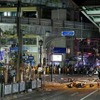 爆発現場（17日）