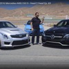 キャデラック ATS-V とメルセデス AMG C63の比較テスト映像を公開した米『モータートレンド』