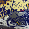 ペイントアーティストのLIVE。『HARLEY-DAVIDSON DARK CUSTOM PARTY』にて。