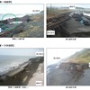 JR北海道が公表した日高線の被災場所の写真。路盤が流出している。