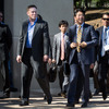 安倍首相とテスラモーターズのイーロン・マスクCEO（今年4月）