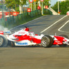 【トヨタF1】デモラン写真蔵…トゥルーリの華麗なドーナツターン
