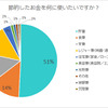 節約したお金を何に使いたいですか？