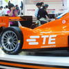 タイコエレクトロニクスジャパンは、アンドレッティ・フォーミュラーEテストカーを展示し、同車に採用されているTE Connectivityのコネクタなどを紹介（CEATEC JAPAN 2015／幕張メッセ／10月7～10日）