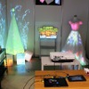 クレストのブースに展示されているプロジェクションマッピング