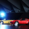 フェラーリ 308GTS（赤）とフェラーリ 348スパイダー（黄）