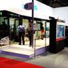 日野自動車が参考出品した『FUEL CELL BUS（フューエル セル バス）』（東京モーターショー2015）