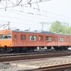 蒸気機関車の他にも電車や客車などが展示される。写真は103系電車の先頭車（クハ103-1）。