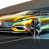 上海汽車の栄威ブランドのビジョンRの予告スケッチ