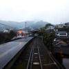 夕暮れどき、佐世保を目指す松浦鉄道下り列車（359D）車内後方から