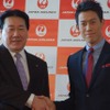 錦織圭、JALとパートナー契約…「新CMも楽しみにしてほしい」JAL植木社長