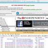 「The Independent」内で改ざんが確認されたブログページ