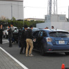 エコカー乗車体験の会場風景