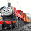 大井川鐡道は来年も『きかんしゃトーマス号』を運行する。写真は「ジェームス」。