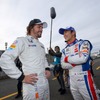 2015年12月、ツインリンクもてぎでのホンダサンクスデイに参加した琢磨（左はF1のF.アロンソ）。