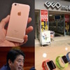 iPhone 6s、中古スマホ市場をけん引するゲオ、Apple Watch／(c) Getty Images、携帯電話料金の見直しを求める発言を行った安倍晋三首相／(c) Getty Images（写真左上から時計回りに）