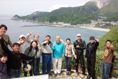 神集う神津島、浜川村長がリードするバイクツーリング...東海汽船 画像