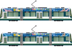 広島電鉄の電車が「おりひめ」「ひこぼし」に 6月23日から7月7日まで 画像