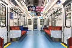 モチーフは「4つの橋」…大阪市営地下鉄四つ橋線23系が車内デザインを一新 画像