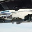 新型ハリアーに搭載された「デジタルインナーミラー(前後方録画機能付」。鏡面表示の状態。車内の状況の影響を受けていることがわかる。写真提供：トヨタ自動車