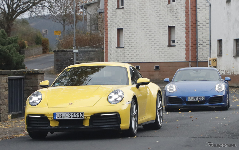 ポルシェ 911 新型スクープ写真