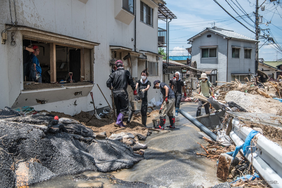 平成30年7月豪雨（7月10日、広島市）　(c) Getty Images