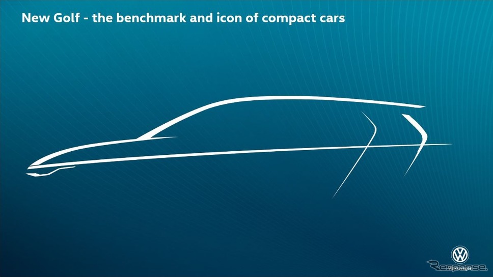 フォルクスワーゲン・ゴルフ 次期型のイメージスケッチ