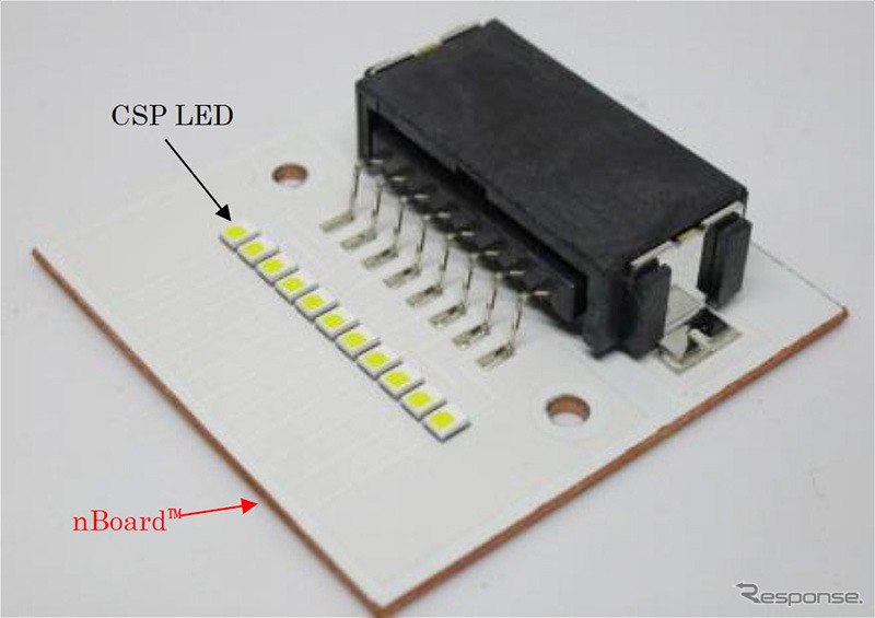 Chip Scale Package (CSP) LEDを実装した「nBoard」