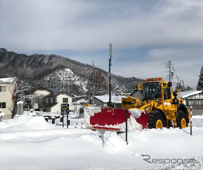 5Gを使った除雪車支援システム実証試験のイメージ