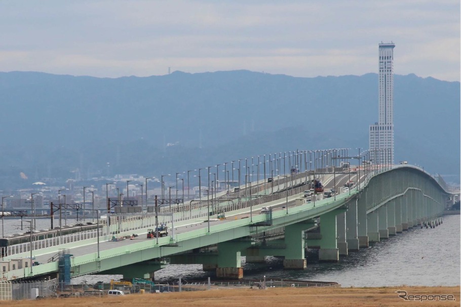 橋桁の復旧状況（2月14日）