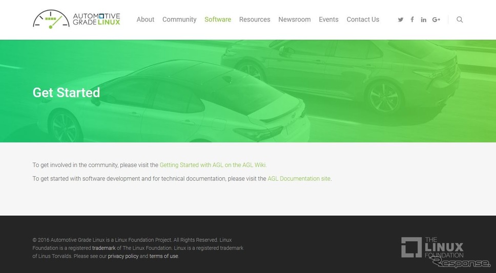 オートモーティブ・グレード・リナックス（AGL）の公式サイト