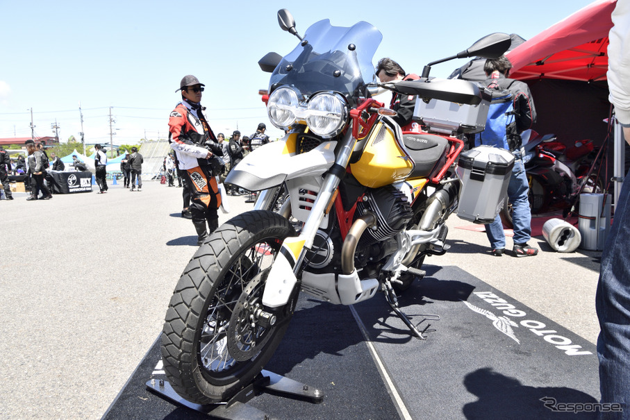 モトグッツィやアプリリアのモデルを展示したピアッジオ（BIKE! BIKE! BIKE! 2019）