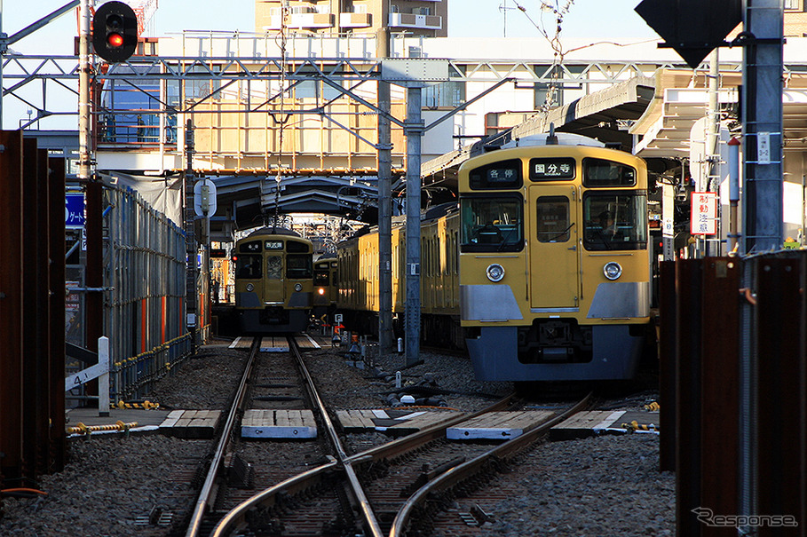 連続立体交差工事がすすむ東村山駅とその周辺