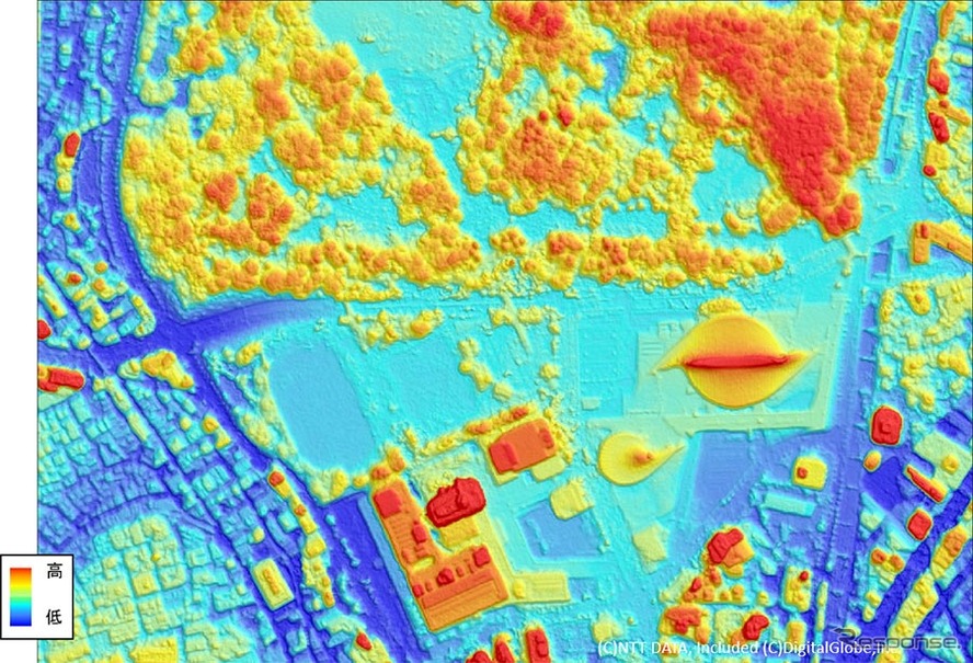 50cm解像度地形データ